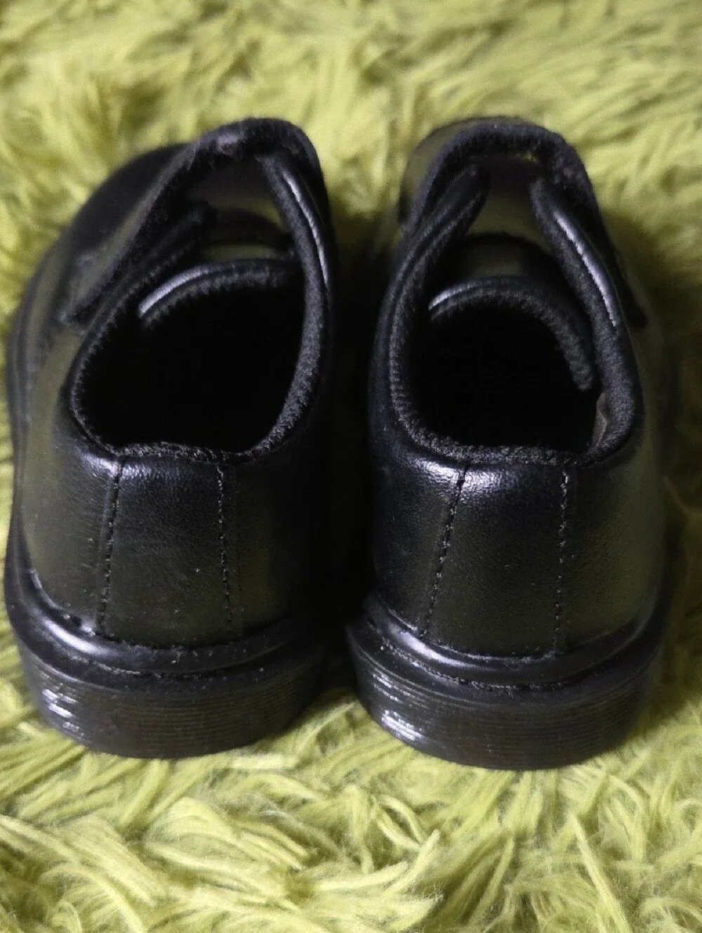 Dr. Martens Black Velcro Mary Jane Kids Shoes